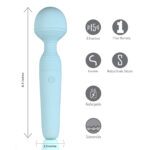 Grace Bendable Vibrating Pleasure Wand - Blue - Image 4