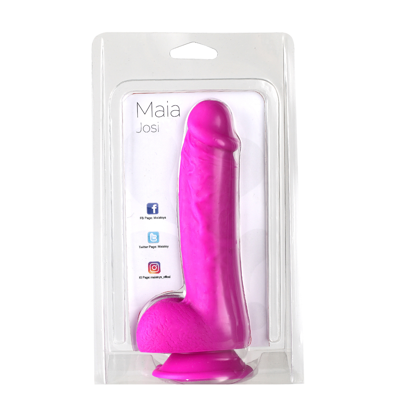 0CCwOmC04kdAJjqmKLe3wxiG96KpEMwM Josi Silicone Realistic Suction Cup Dong - Dark Purple - Image 1