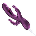 Trilux - App Controlled Rabbit Vibrator - Purple - Image 4
