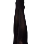 Danielle - Black Opaque Thigh High - Size B - Black