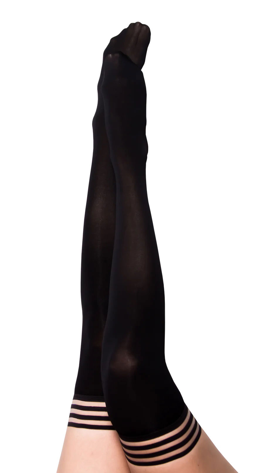 11iv7bIhF6GJuI5vb6d5vkrurom4715v Danielle - Black Opaque Thigh High - Size B - Black - Image 1