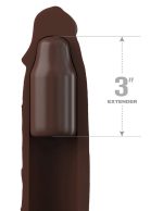 Fantasy X-Tensions Elite 9 Inch Sleeve With 3 Inch Plug - Brown - Image 3
