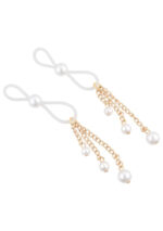 Pearl Nipple Ties - Gold/white - Image 3