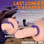 Slitherine Silicone Cock Ring - Purple - Image 5
