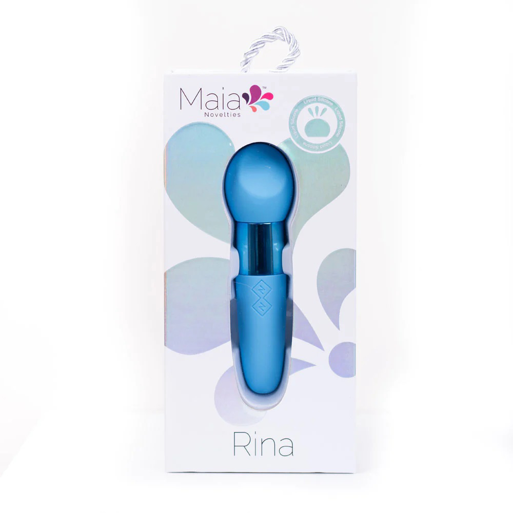 1GjhceWrrX2OaTad7bikajcXehUGBuZr Rina Rechargeable Dual Motor Silicone 15- Function Vibrator - Blue - Image 1