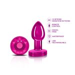 Vibrating Pink Metal Remote Plug - Small - Image 6