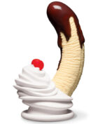 Chocolate Dipped Banana Split Premium Silicone Dildo - Image 2