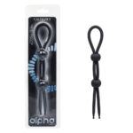 Alpha Liquid Silicone Dual Lasso - Black - Image 2