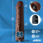 Jock Vibrating Penis Extension with Remote - Dark - Image 5