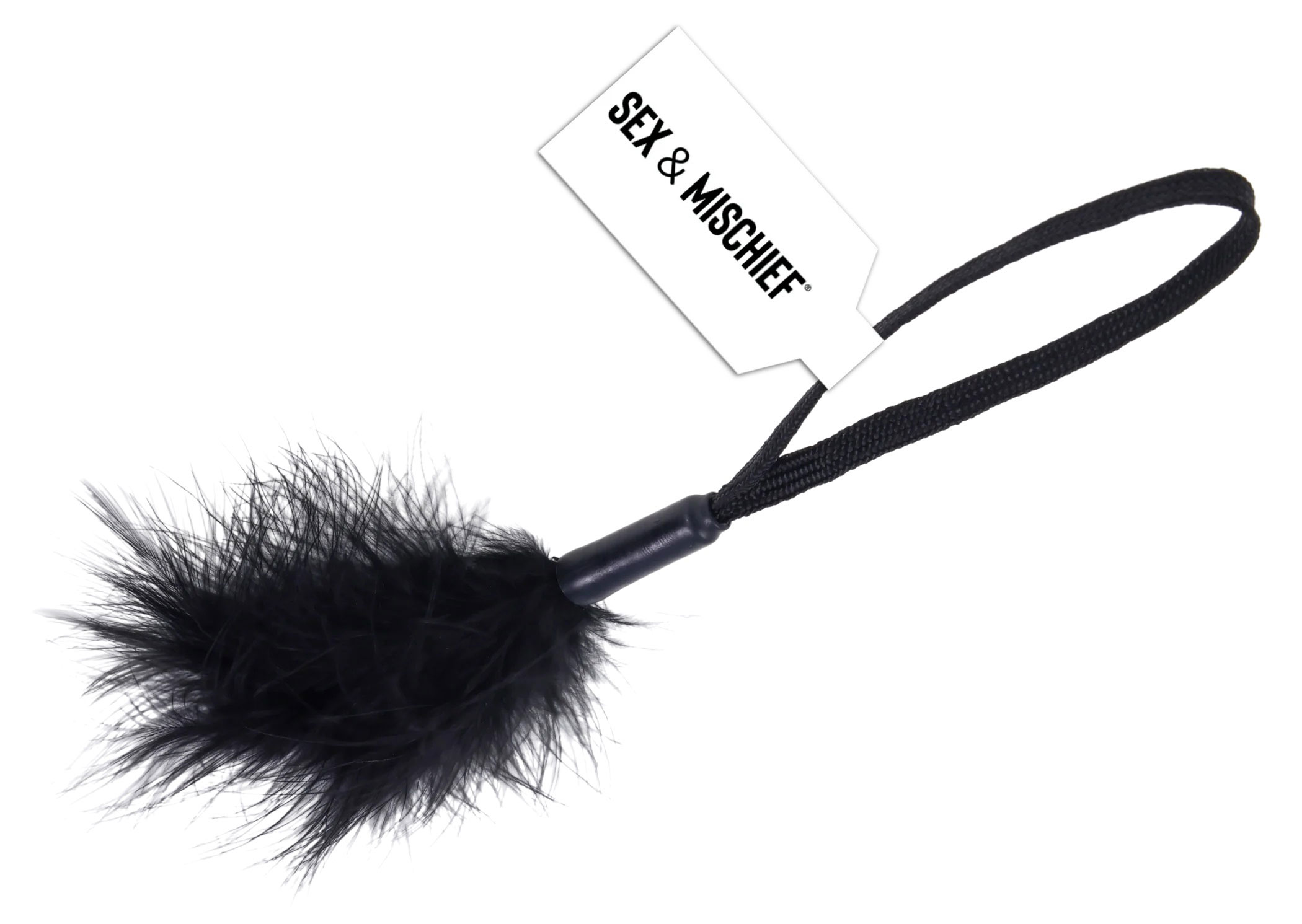 1baeKJKY Black Wrist Feather Tickler - Image 1