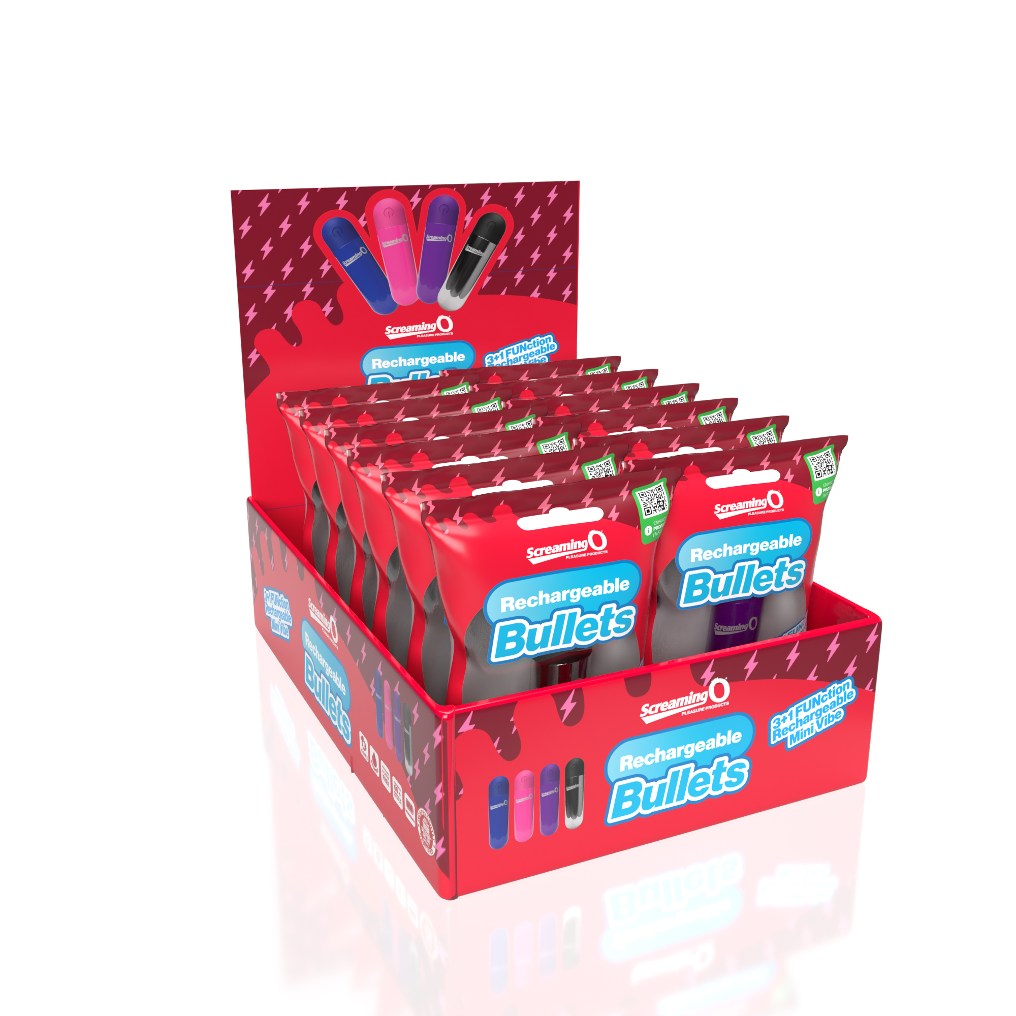 1g6P3Ql2jxeJZveeYs9VSw4WZxwHzotZ Screaming O Rechargeable Bullets in Pop Box - Assorted - Image 1