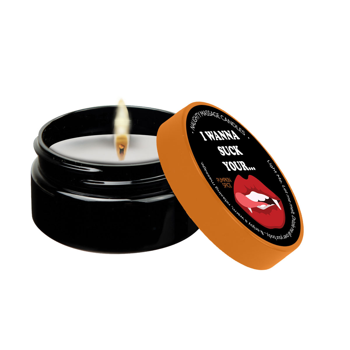 1kVnud5hXNoh9Jcss6INEskz2OU0cQA0 Naughty Massage Candle - I Wanna Suck Your... - Pumpkin Spice - Image 1