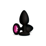 Gemma Pink Gem Black Silicone Plug - Large - Image 11