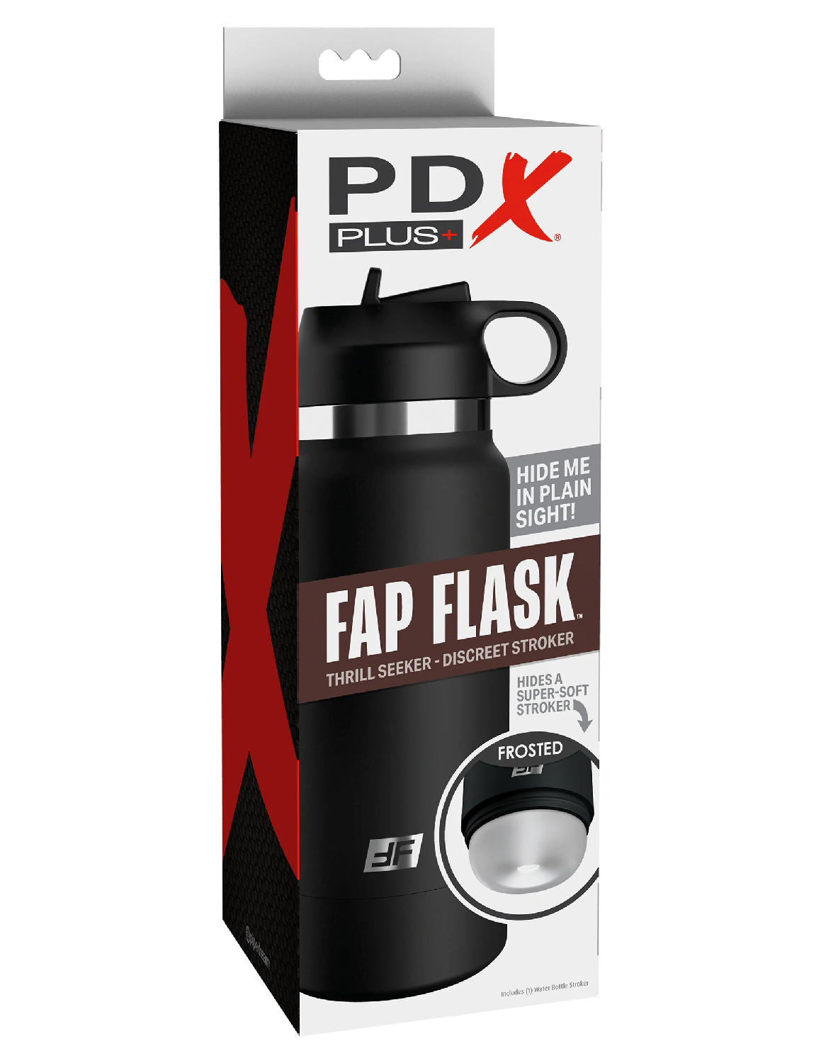 25sLHZYP3a8tNtlqh8qWT47pxCLmPi1r Fap Flask - Thrill Seeker - Black Bottle - Frosted - Image 1