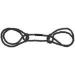 Merci - Restrain - 6mm Hemp Wrist or Ankle Cuffs - Black - Image 2