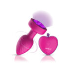 Twila Twirling Purple Gem Light Up Vibrating Plug With Pnk Heart Remote - Image 5