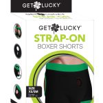 Strap-on Black/green Boxers - Xs/s