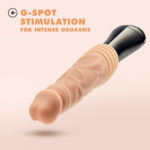 Dr. Skin Silicone - Dr. Knight - Thrusting Gyrating Vibrating Dildo - Beige - Image 5