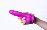 Josi Silicone Realistic Suction Cup Dong - Dark Purple - Image 4