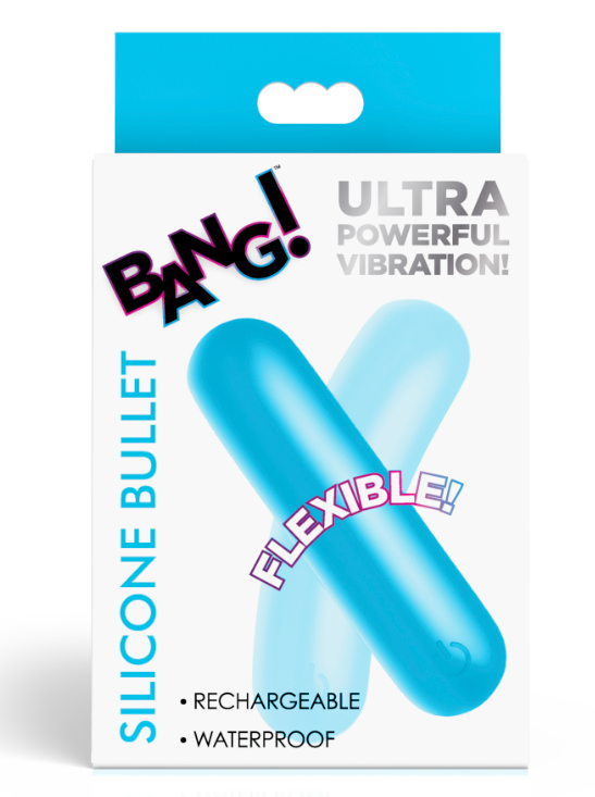 2JxDVW5x Flexible Silicone Bullet - Blue - Image 1