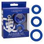Admiral Universal Cock Ring Set - Blue - Image 6
