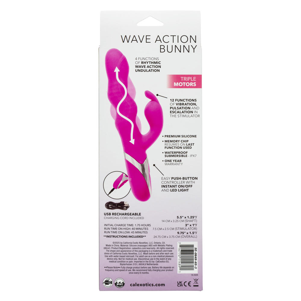 2MludUub Enchanted Wave Action Bunny - Pink - Image 1
