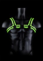 Bonded Leather Buckle Harness - Large/xlarge - Glow in the Dark - Image 2