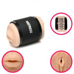 Mistress Double Shot Mouth and Pussy Stroker - Light - Image 5