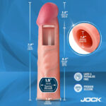 Jock 1.5" Silicone Penis Extension Sleeve - Light - Image 5