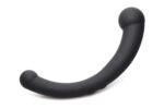 10x Vibra-Crescent Silicone Dual Ended Dildo - Black - Image 3