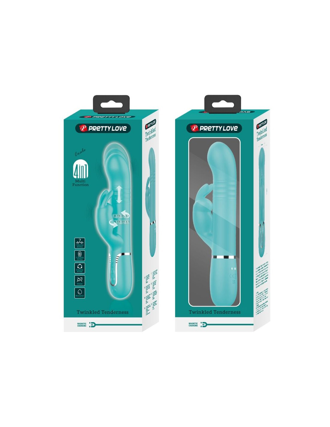 35XLXZFdBQNlZB8gYDgilZI136uzOReX Coale Rabbit Vibrator Pearls - Turquoise - Image 1