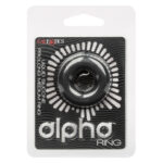 Alpha Liquid Silicone Prolong Medium Ring - Black
