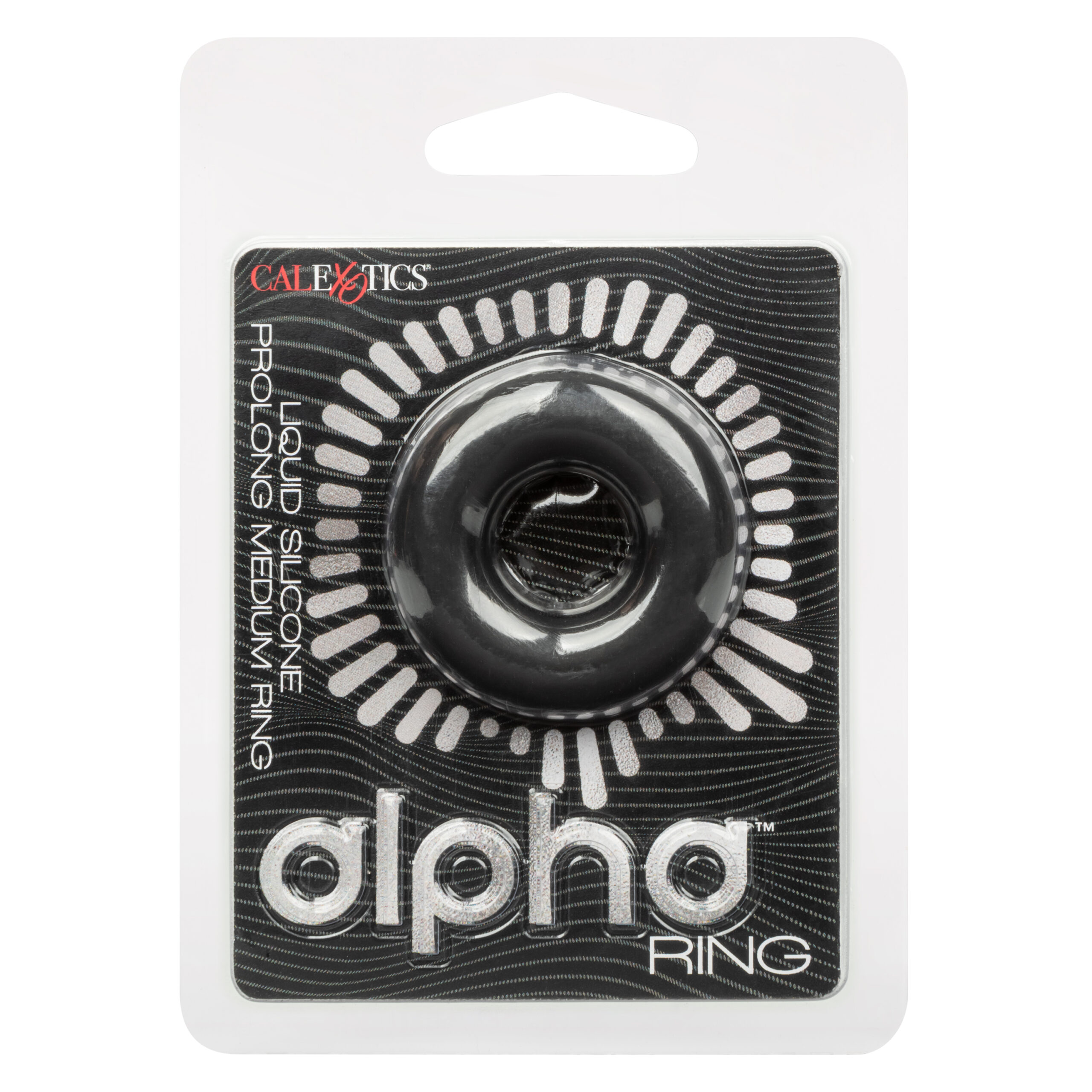 39ixlGFuNOVgEUaf46zOVjP2mnZuzown Alpha Liquid Silicone Prolong Medium Ring - Black - Image 1
