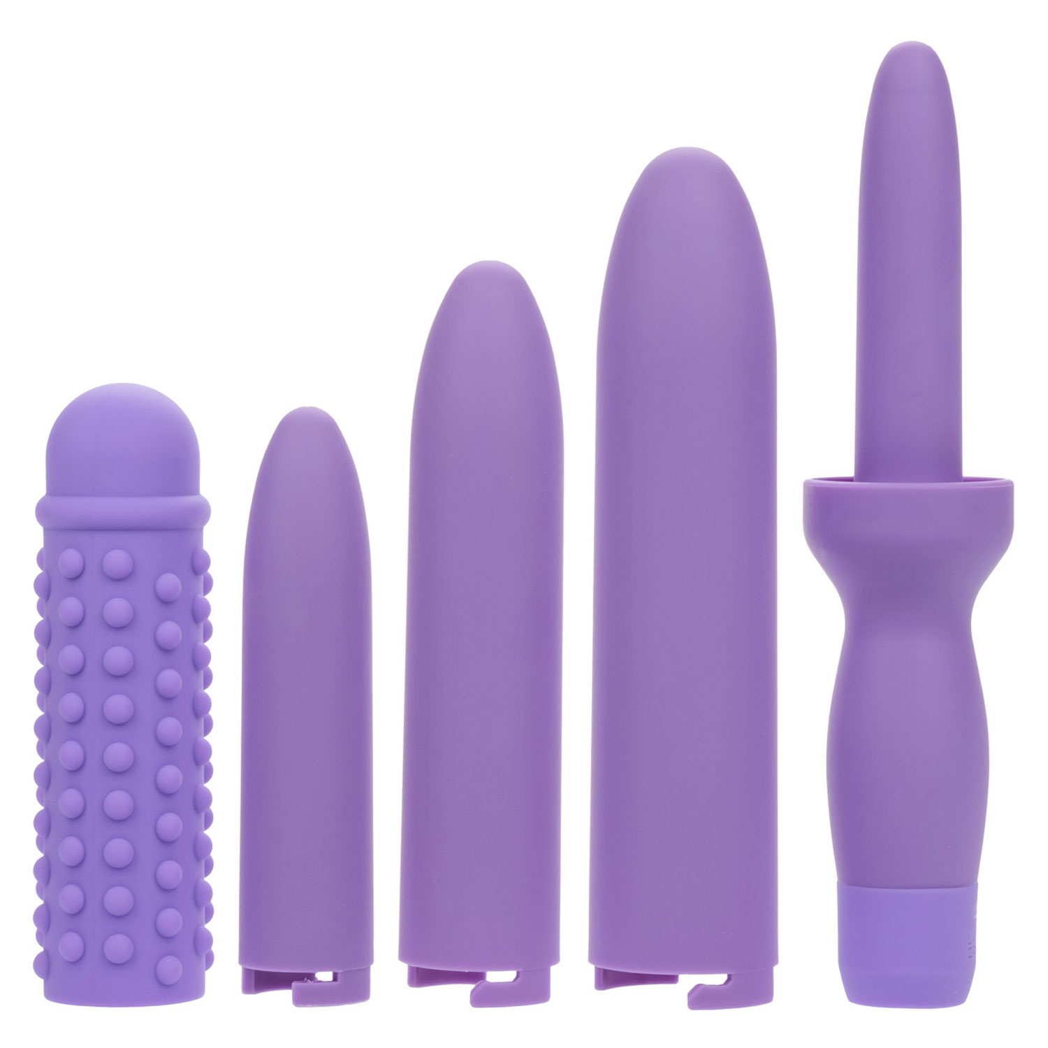 3Eh1q0iVsjoXMDm8v2WOJ8lW5M9tgQab Dr. Laura Berman Rechargeable Dilators Set of 4 Locking Sizes Plus Sleeve - Purple - Image 1