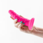 Colours - Pleasures - Thin 5 Inch Dildo - Pink - Image 4