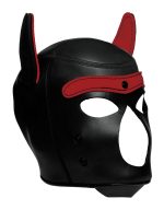 Spike Neoprene Puppy Hood - Red - Image 3