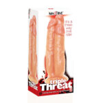 Massive Triple Threat - 3 Cock Dildo 11.2 Inch - Flesh