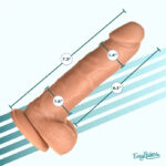 Easy Riders 7" Silicone Dildo With Balls - Medium - Image 5