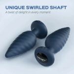 Noah - App Controlled Rotating Butt Plug - Blue - Image 2