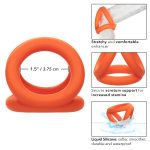 Alpha Liquid Silicone Tri-Ring - Orange Orange - Image 11