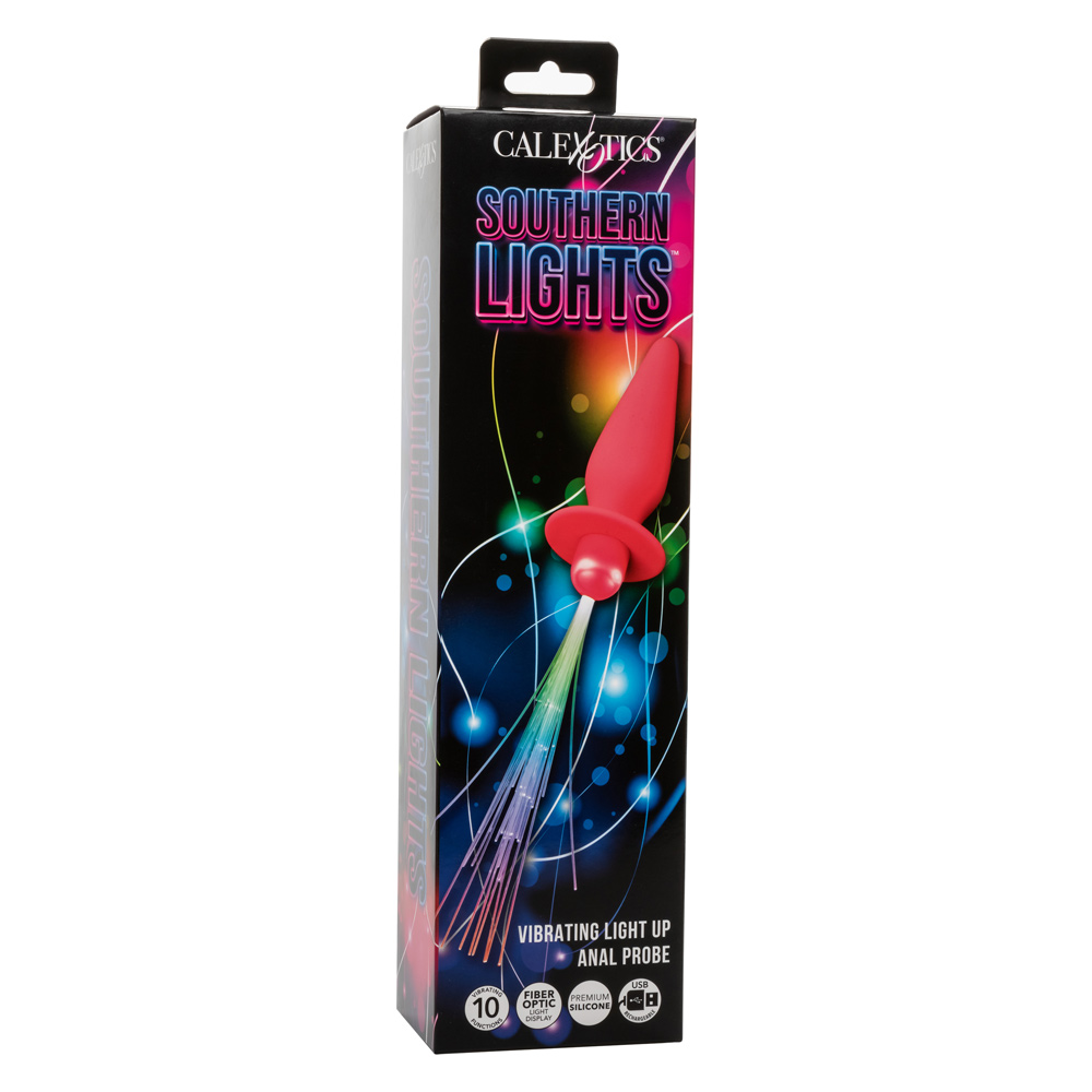 437gOmpzfPGbPkoyYp6Y8PHKOwqkO4mY Southern Lights - Vibrating Light Up Anal Probe - Pink - Image 1