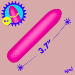 Tapered Flexible Silicone Bullet - Pink - Image 3