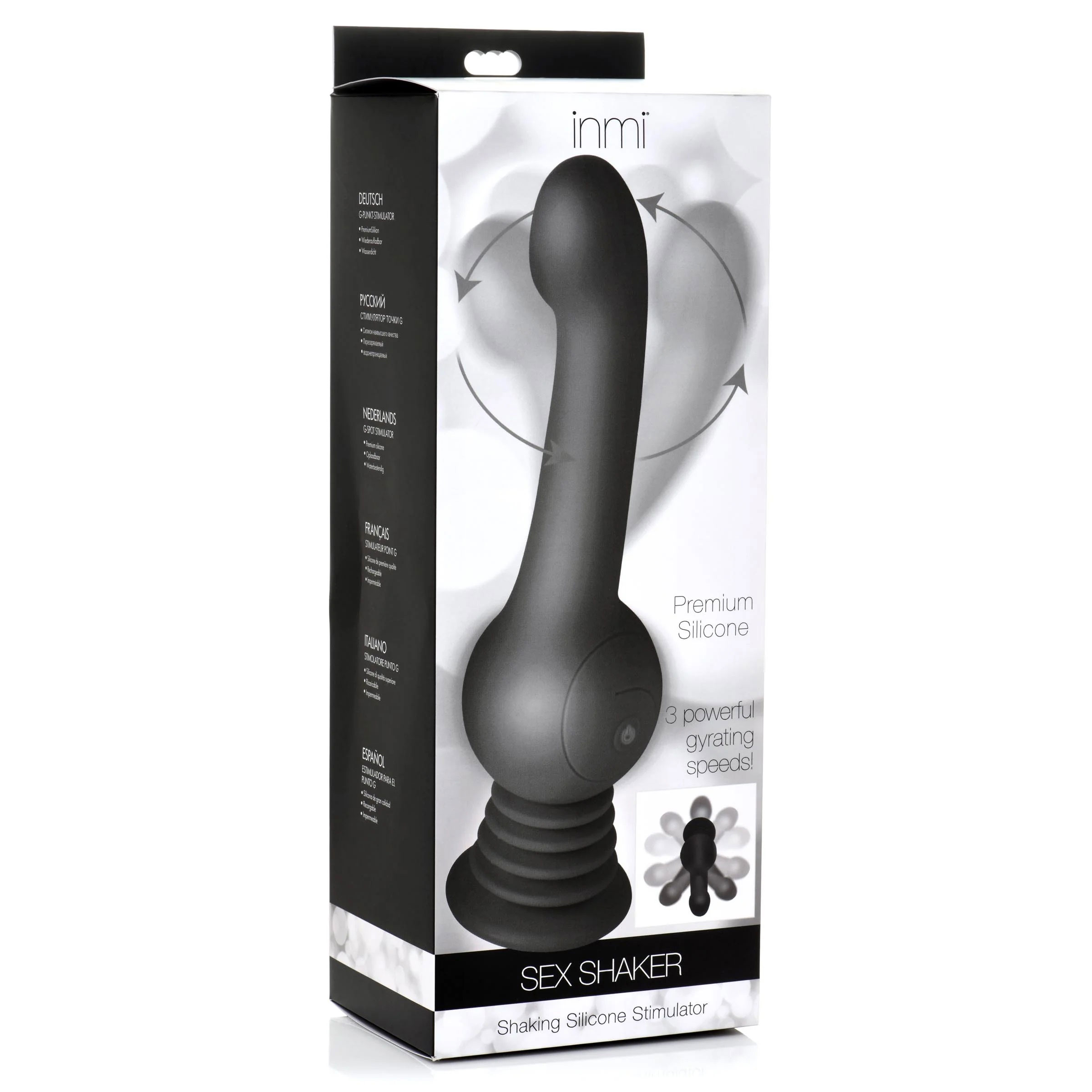 4NYU8ucRKOwDjcRMM1bASraAkwjM9FQQ Sex Shaker Shaking Silicone Stimulator - Black - Image 1