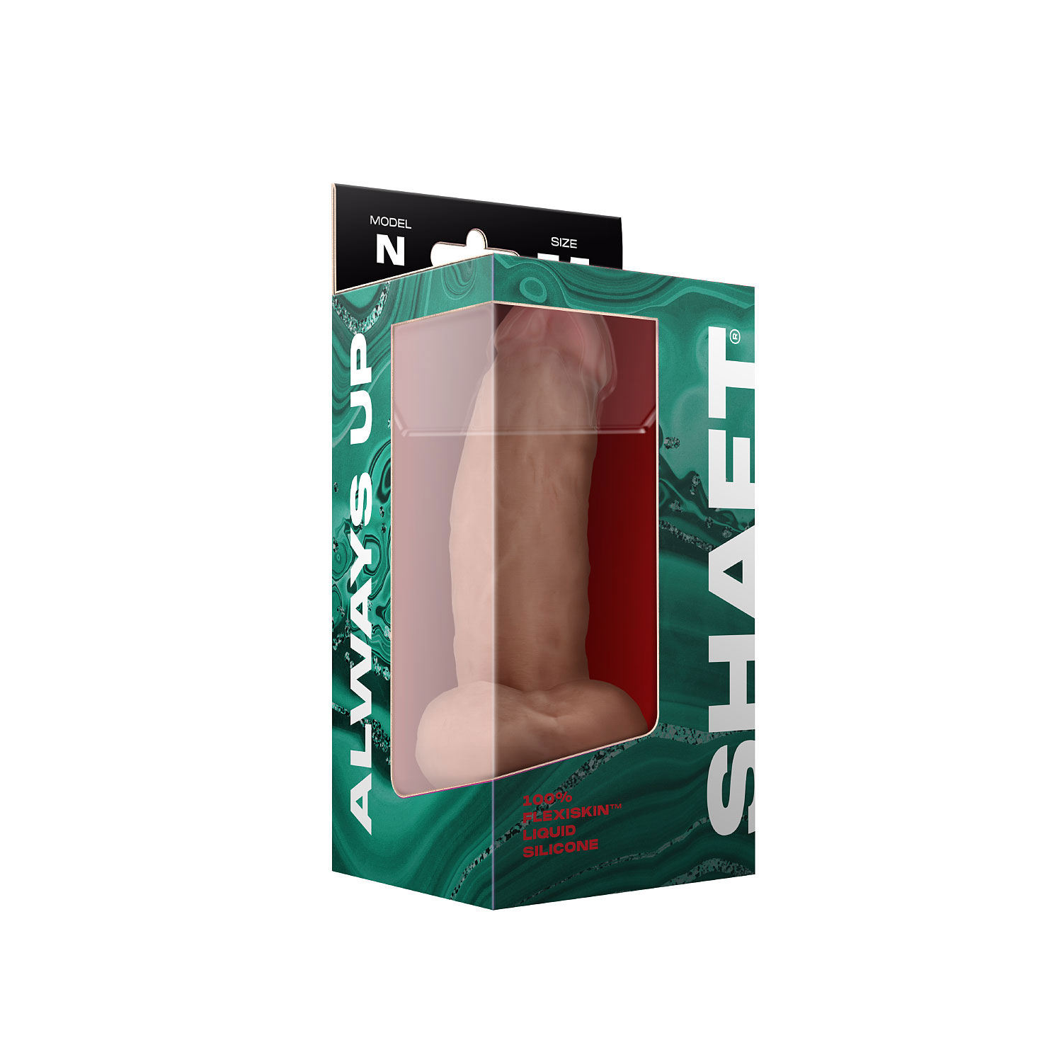 4RmqZ9AfEHs7plC5T63D0WN3AQj4qWGP Shaft - Model N 7.5 Inch Liquid Silicone Dong With Balls - Pine - Image 1