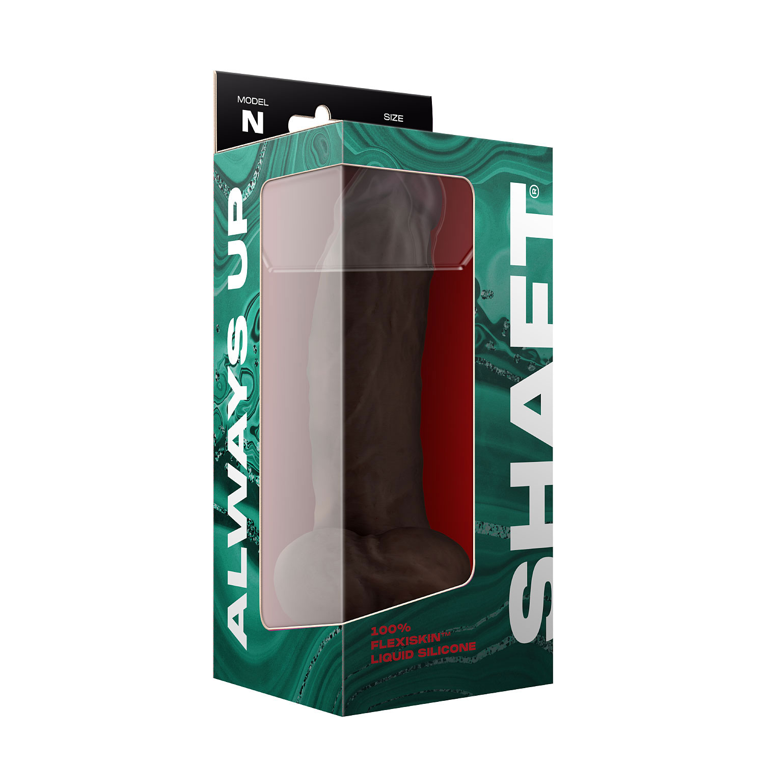 4T3Dhhn5sFiCBViRJQpp86d7lFDhZZY8 Shaft - Model N 9.5 Inch Liquid Silicone Dong With Balls - Mahogany - Image 1