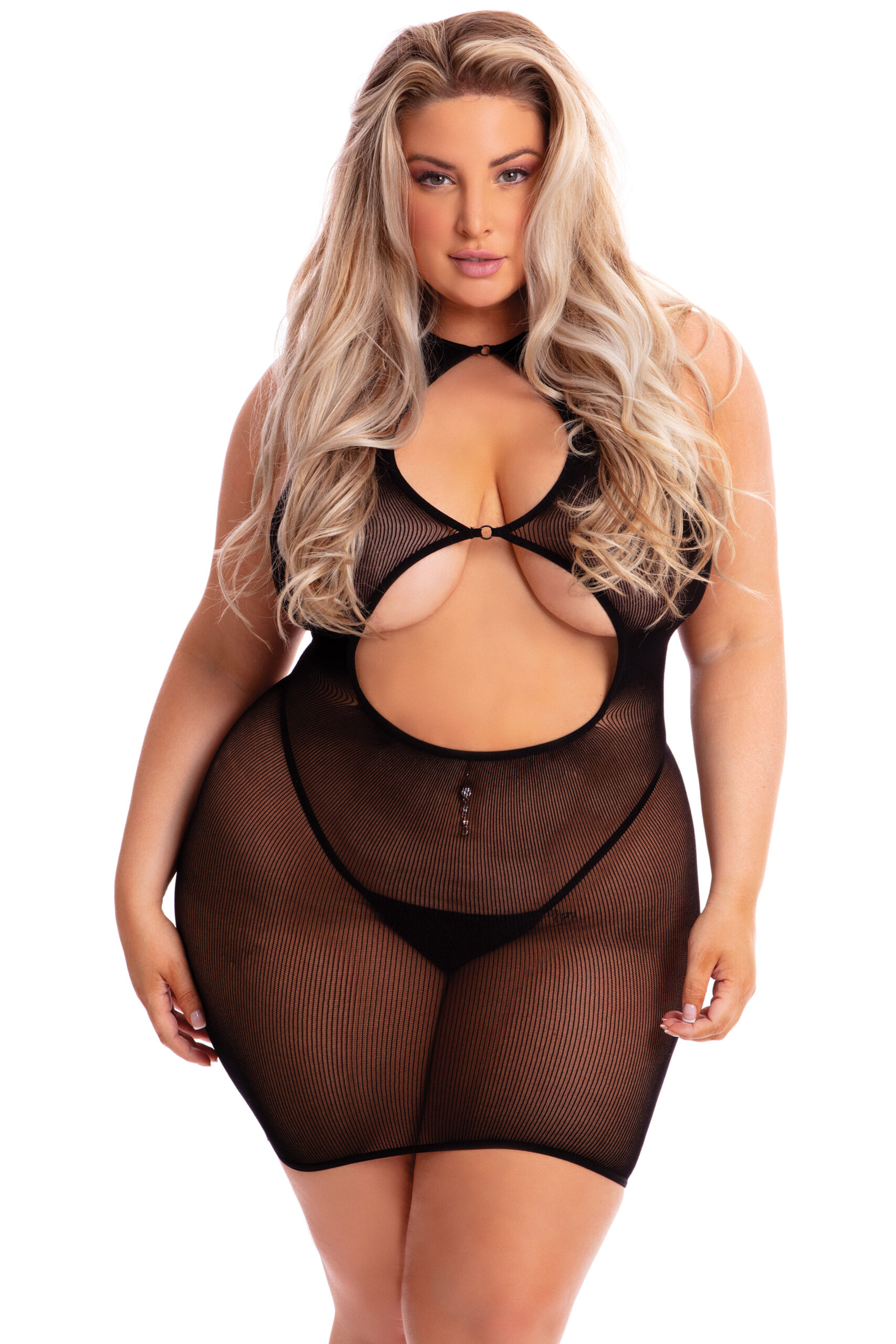 4c6PuFhuuwgzNkTZNc6sezMYOBq0zVGv Follow Me Mini Dress - Queen Size - Black - Image 1