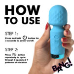 10x Mini Silicone Wand - Blue - Image 5