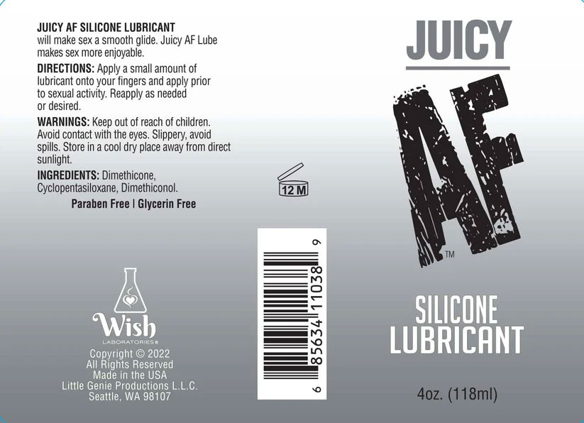 4o4Y9uIw Juicy Af Silicone Lubricant 10 ml - Pop Display of 65 - Image 1