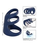 Viceroy Rechargeable Triple Cock Cage - Blue - Image 5