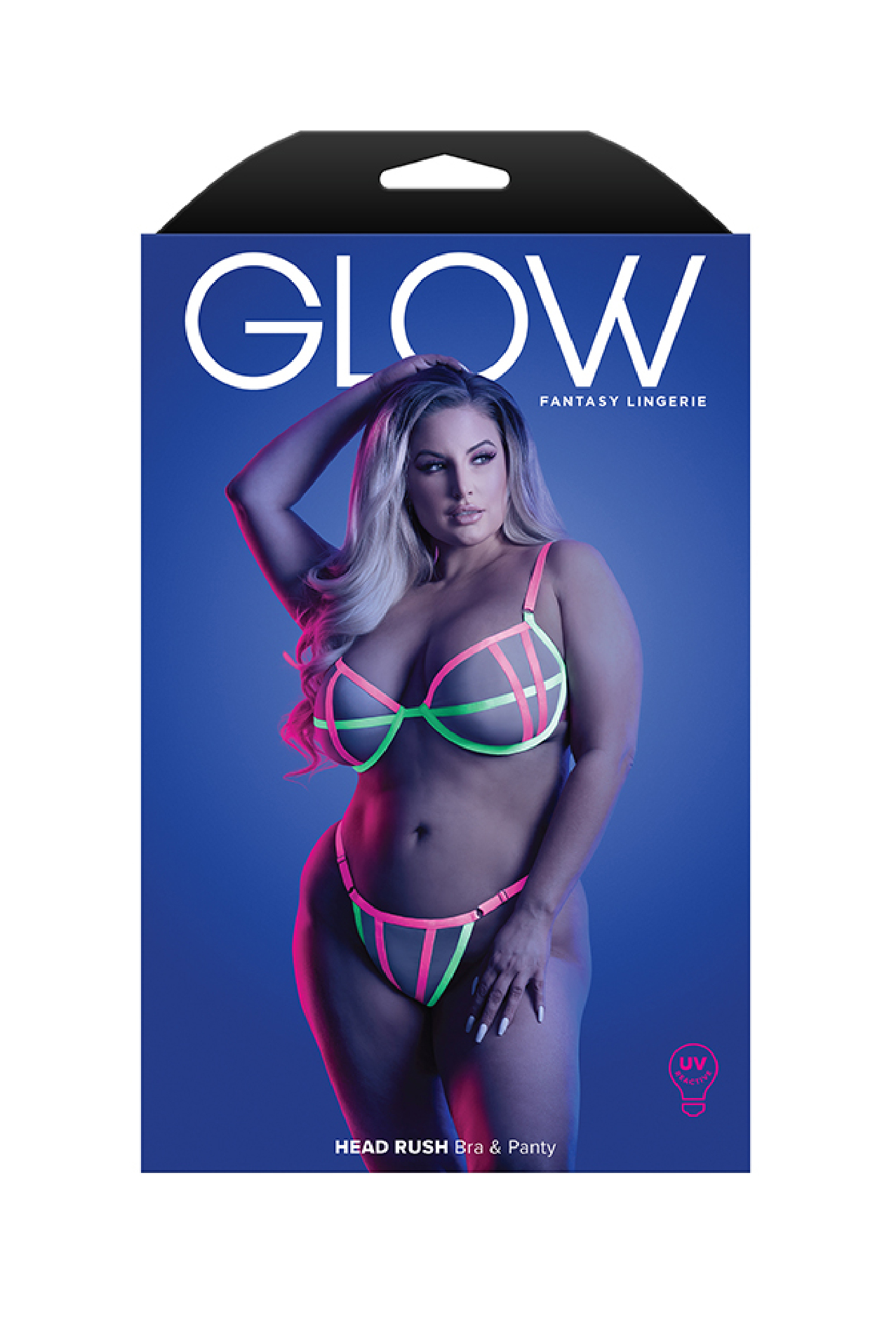4ra7gQ2taAKJUcsPyaYGx9GvDpZhA2cy Head Rush Contrast Bra and Panty - Queen - Neon Pink - Image 1